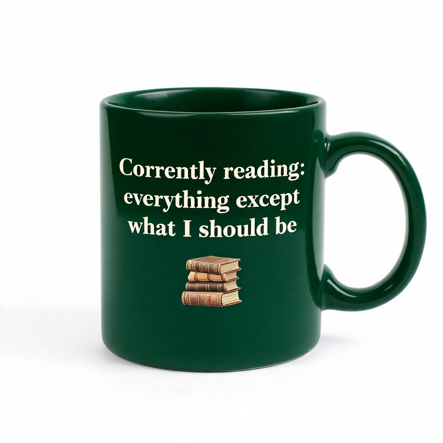Currently Reading Everything Except Mug - Funny Book Lover Ceramic Mug 11oz - Reader Gift