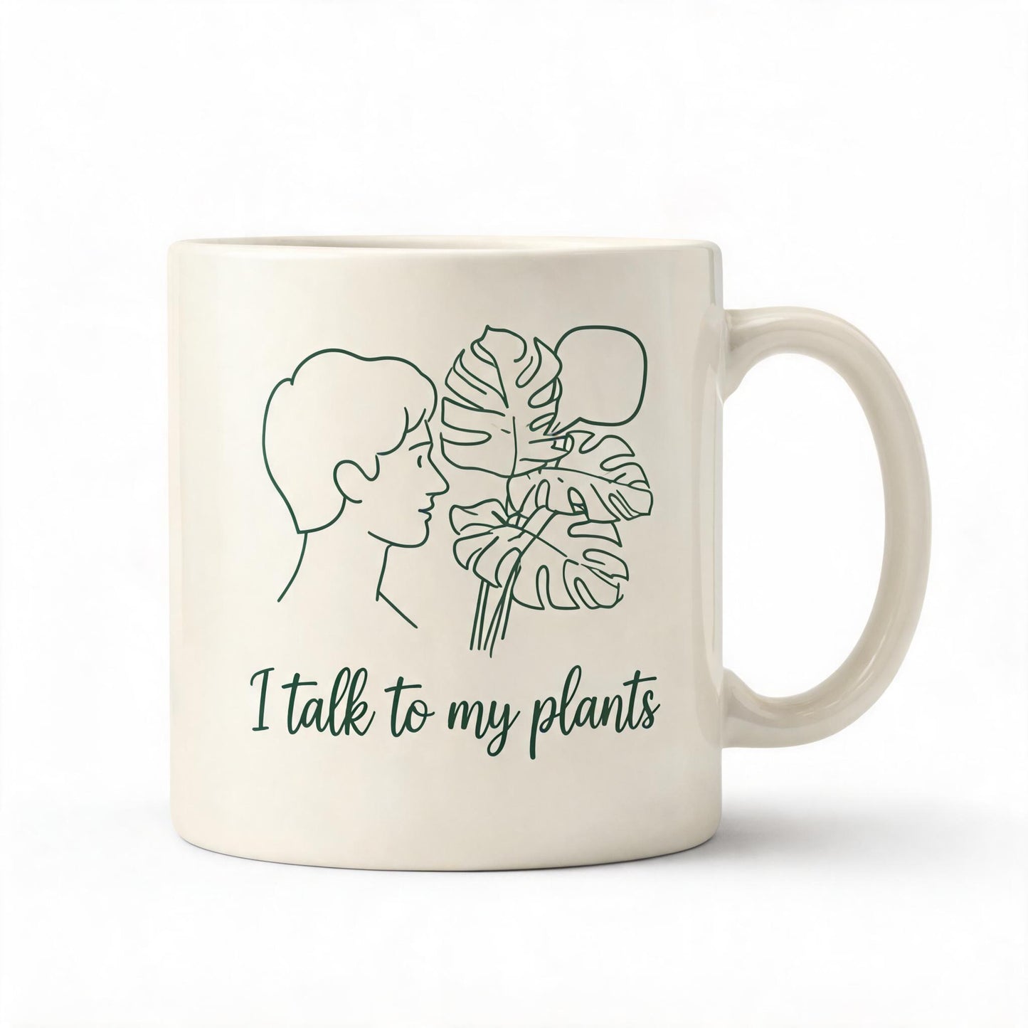 I Talk to My Plants Mug - Funny Plant Lover Coffee Mug 11oz - Gift for Plant Mom Plant Dad