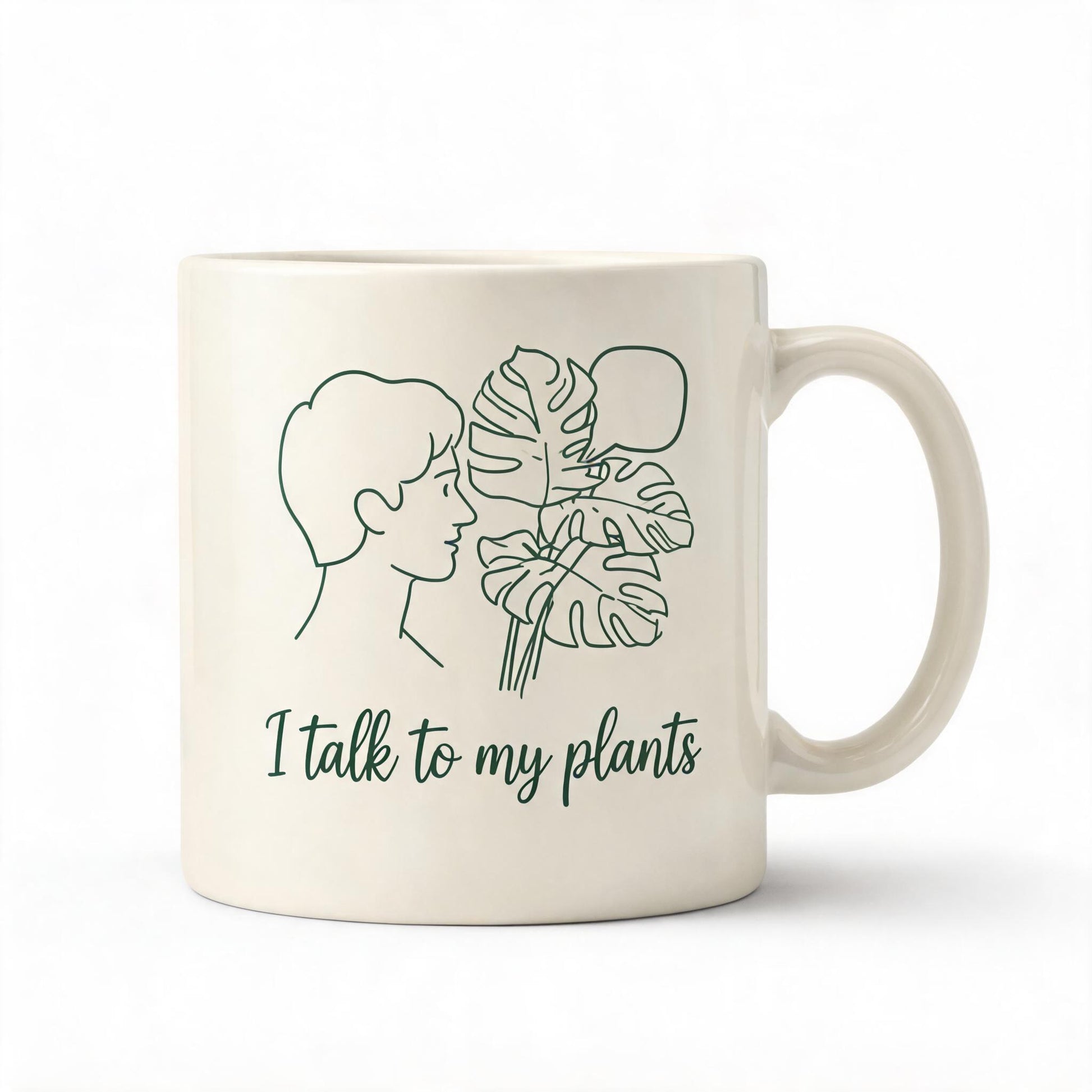 I Talk to My Plants Mug - Funny Plant Lover Coffee Mug 11oz - Gift for Plant Mom Plant Dad